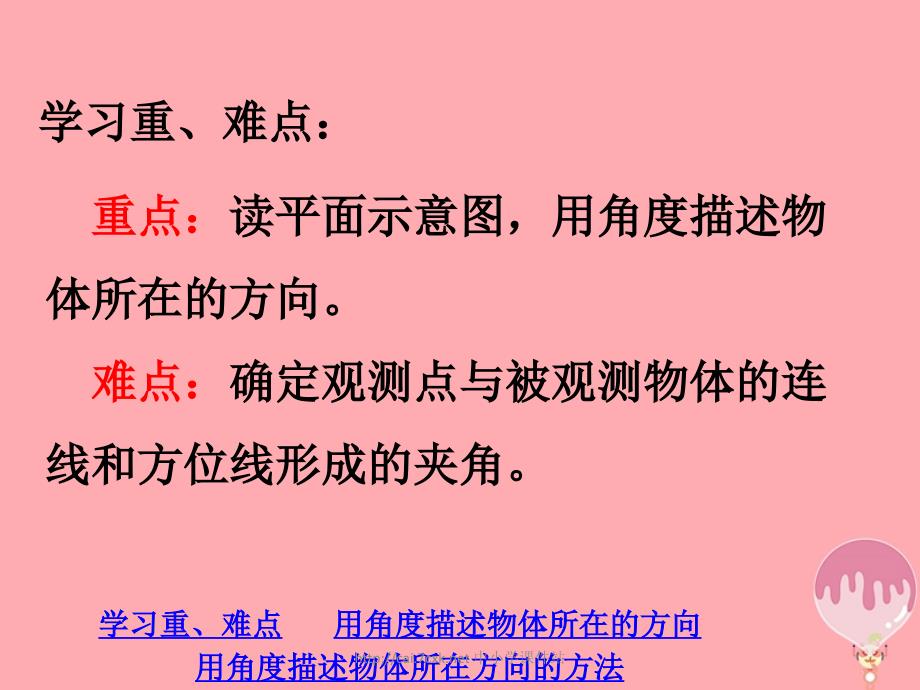 五年级数学上册第1单元方向与路线用角度描述物体所在的方向课件冀教版_第2页