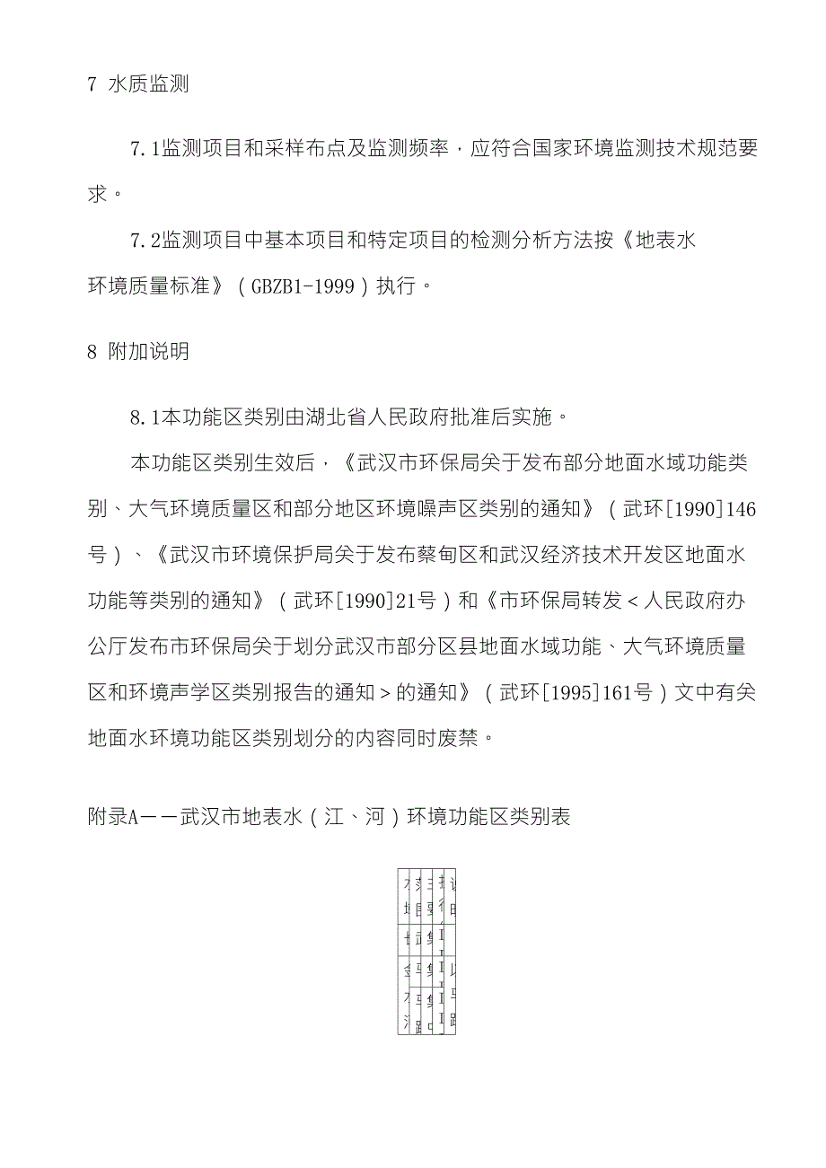 武汉市地表水环境功能区类别_第4页