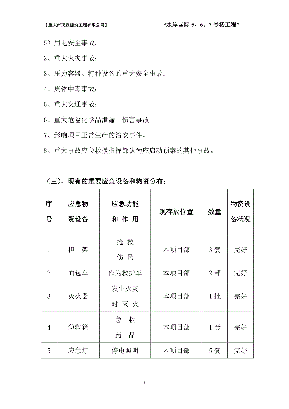 水岸国际住宅楼工程应急救援预案_第3页