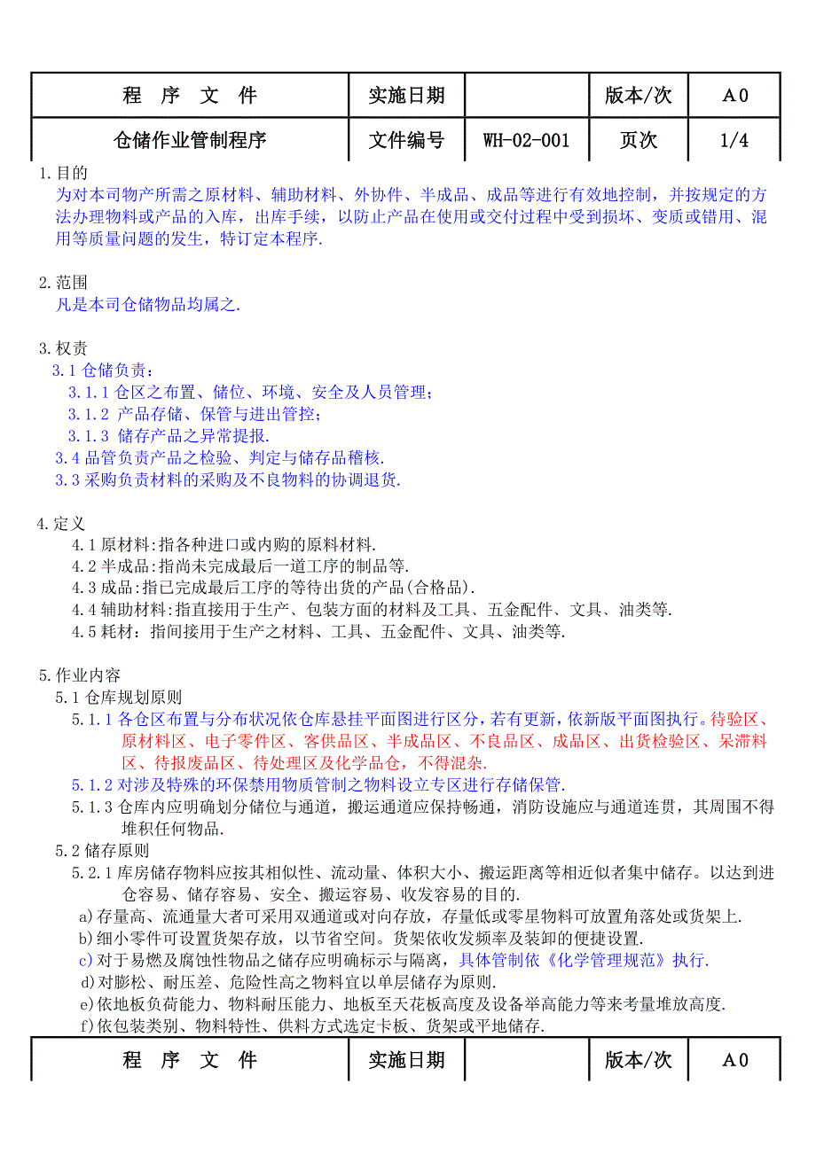 WH-02-001-A0-仓储管理作业程序.doc_第2页