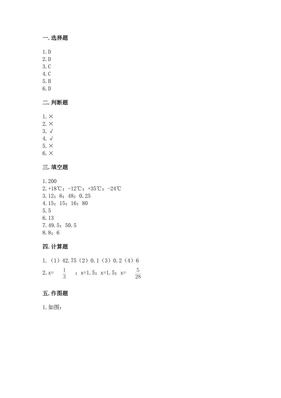 小学六年级下册小升初数学期末测试卷及参考答案【综合卷】.docx_第5页