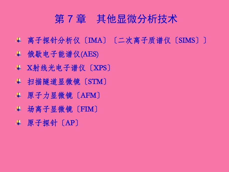 其他显微分析技术ppt课件_第1页