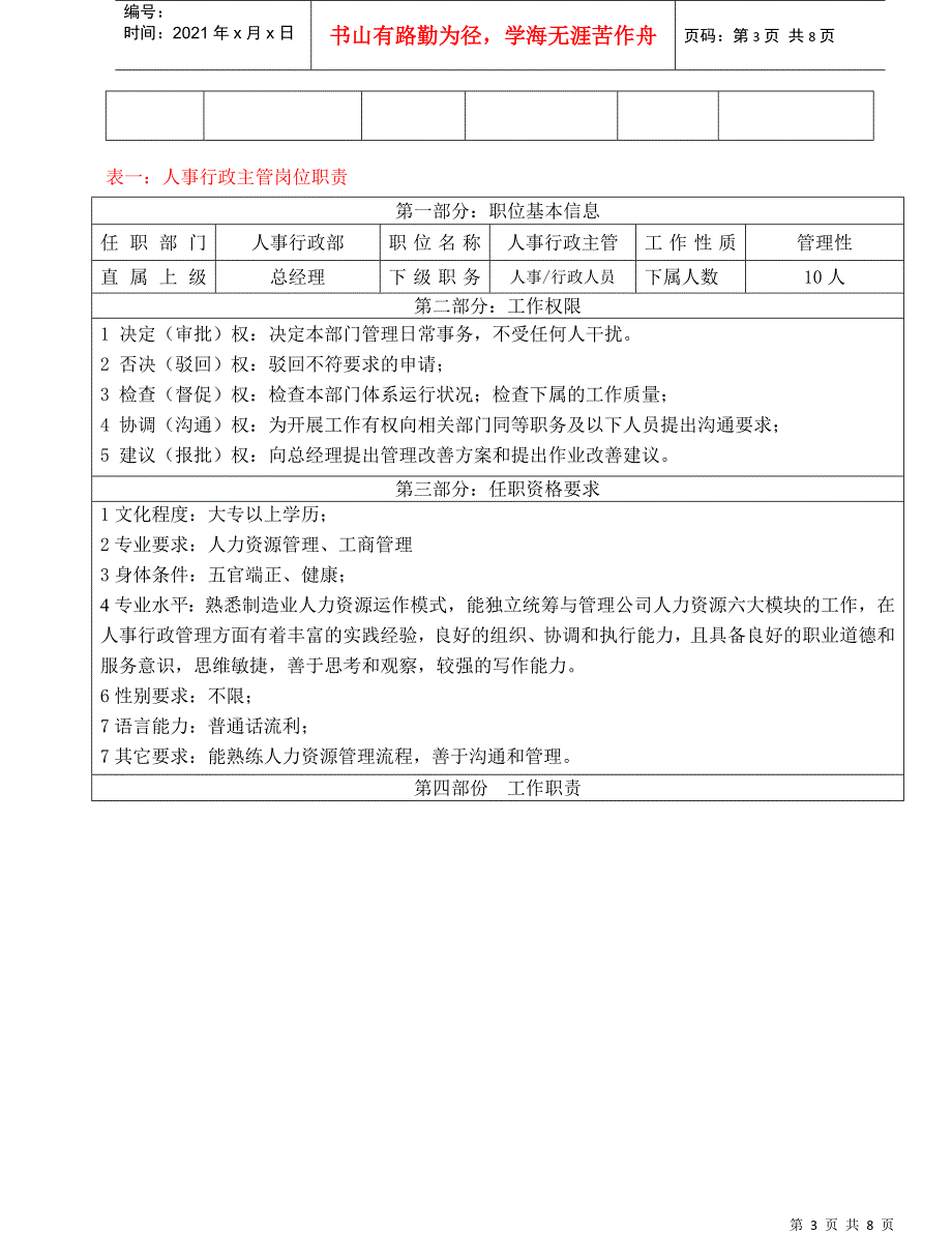 人事行政部架构图_第3页