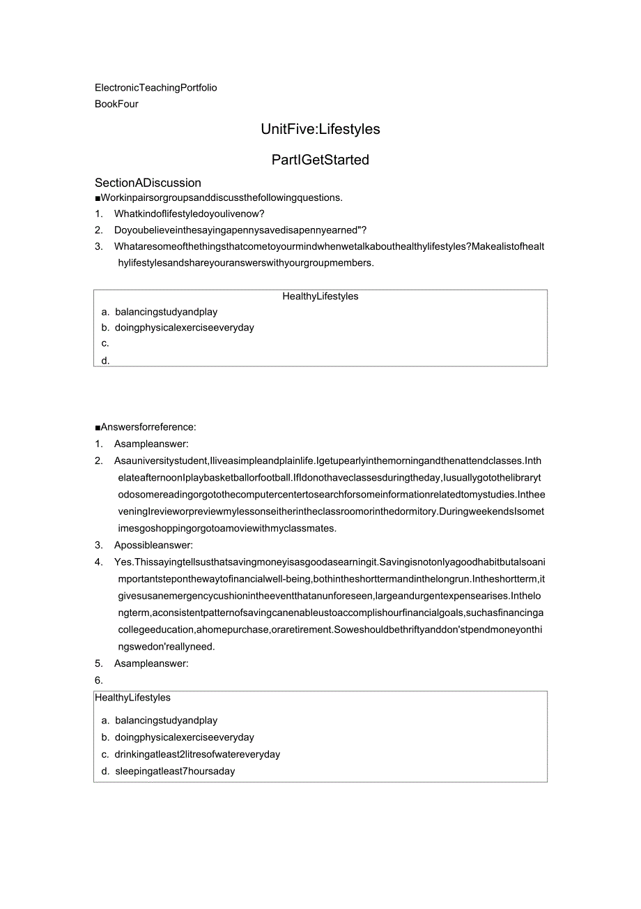 新世纪大学英语4(第二版)综合教程第4册Unit5答案_第1页