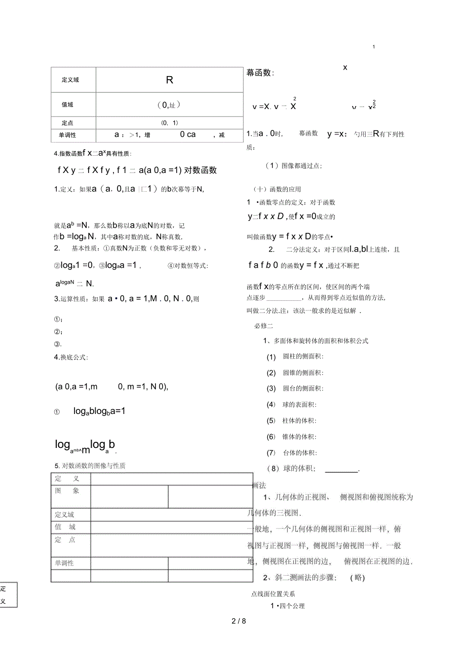 必修知识点填空_第2页