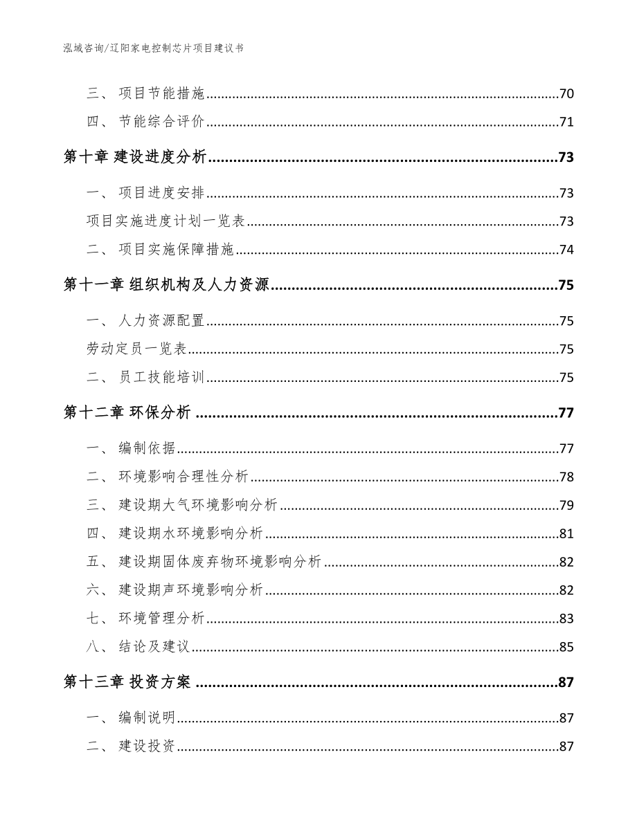 辽阳家电控制芯片项目建议书_参考范文_第4页