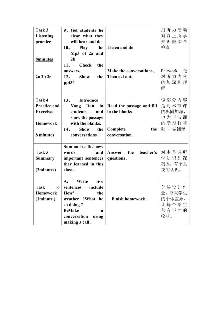 七下英语第六单元教案MicrosoftWord文档_第5页