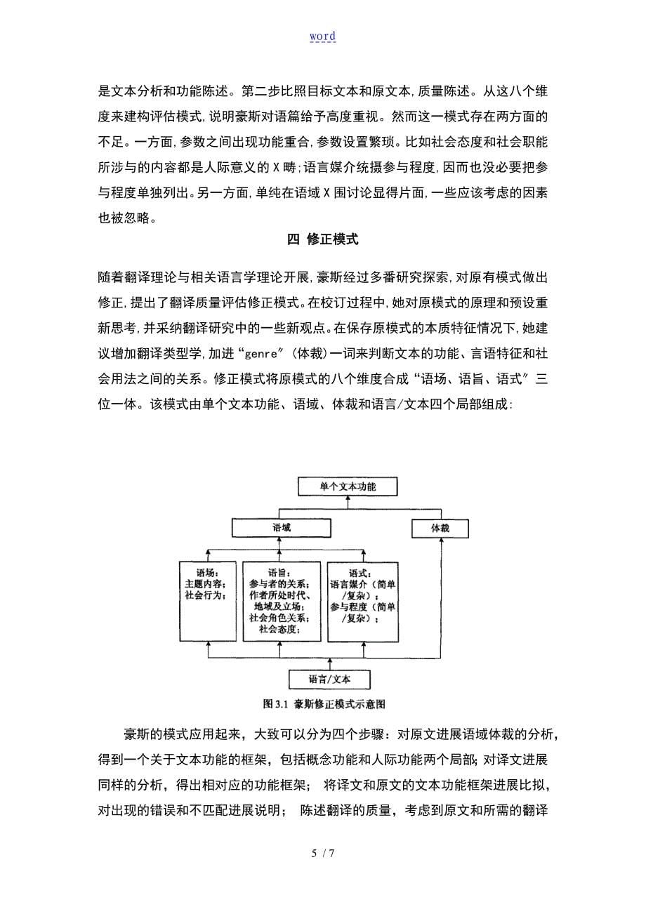 关于的豪斯翻译高高质量评估模式地读书报告材料_第5页