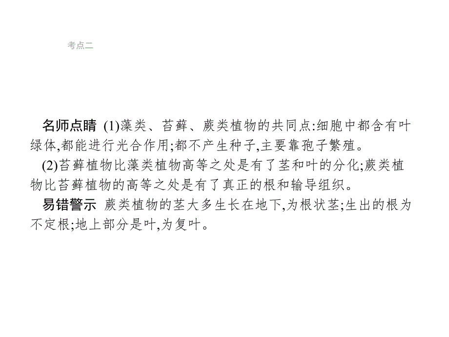 甘肃省2019年中考生物总复习讲义课件：第五讲　生物圈中有哪些绿色植物_第4页