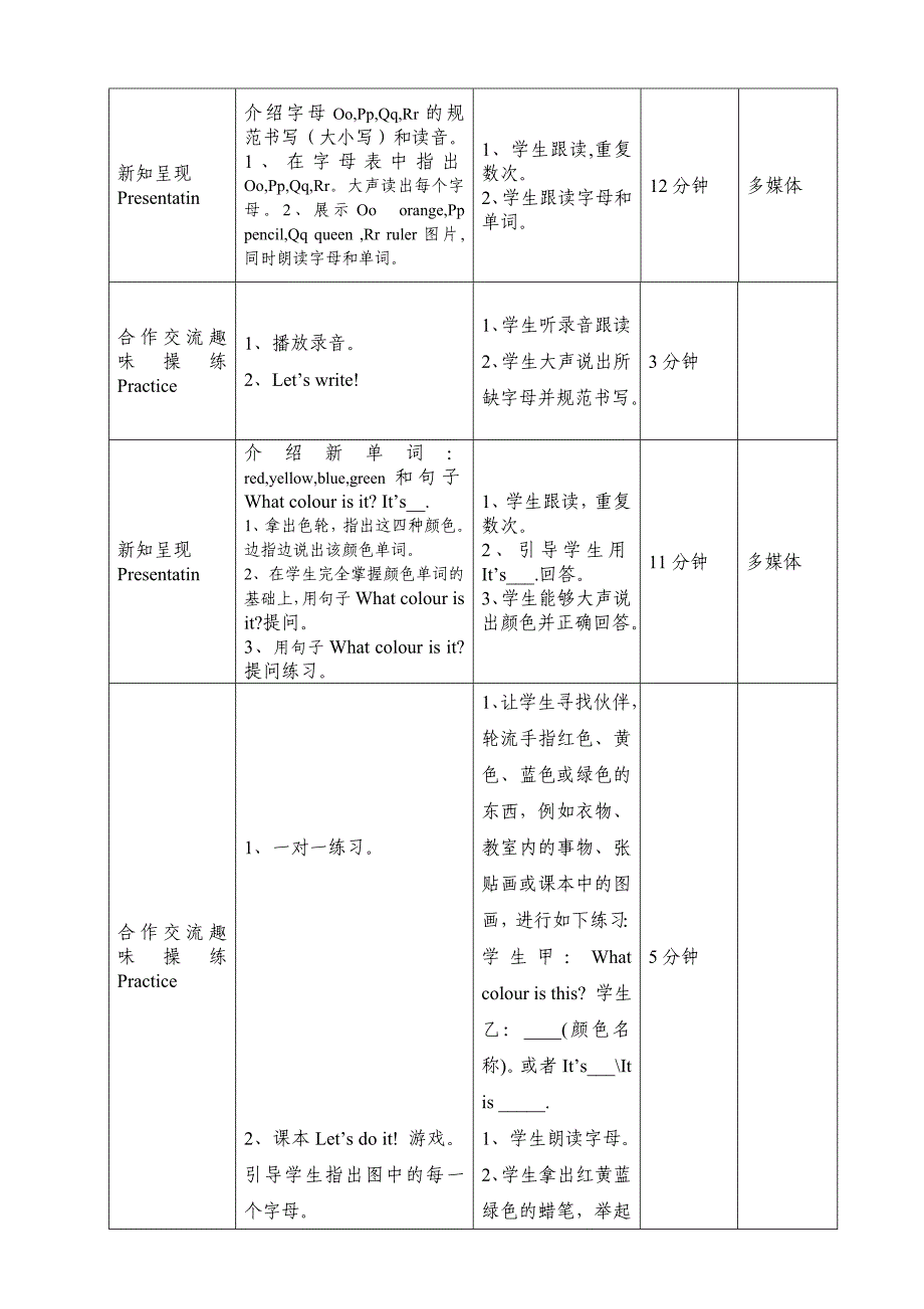 三年级英语上导学案10_第2页