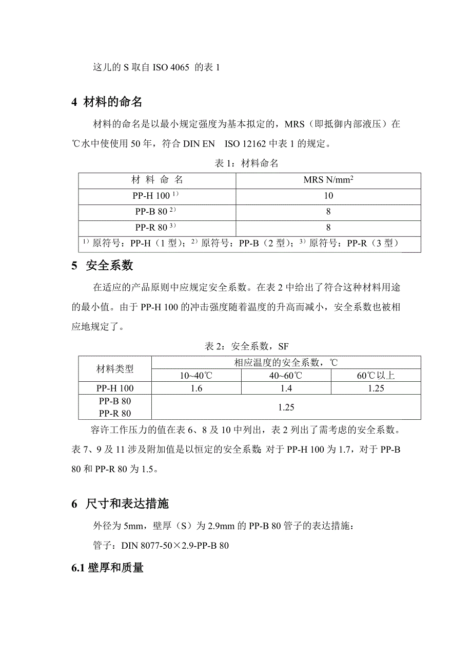 德国工业标准DIN8077聚丙烯(PP)管材尺寸-赵彦波_第4页