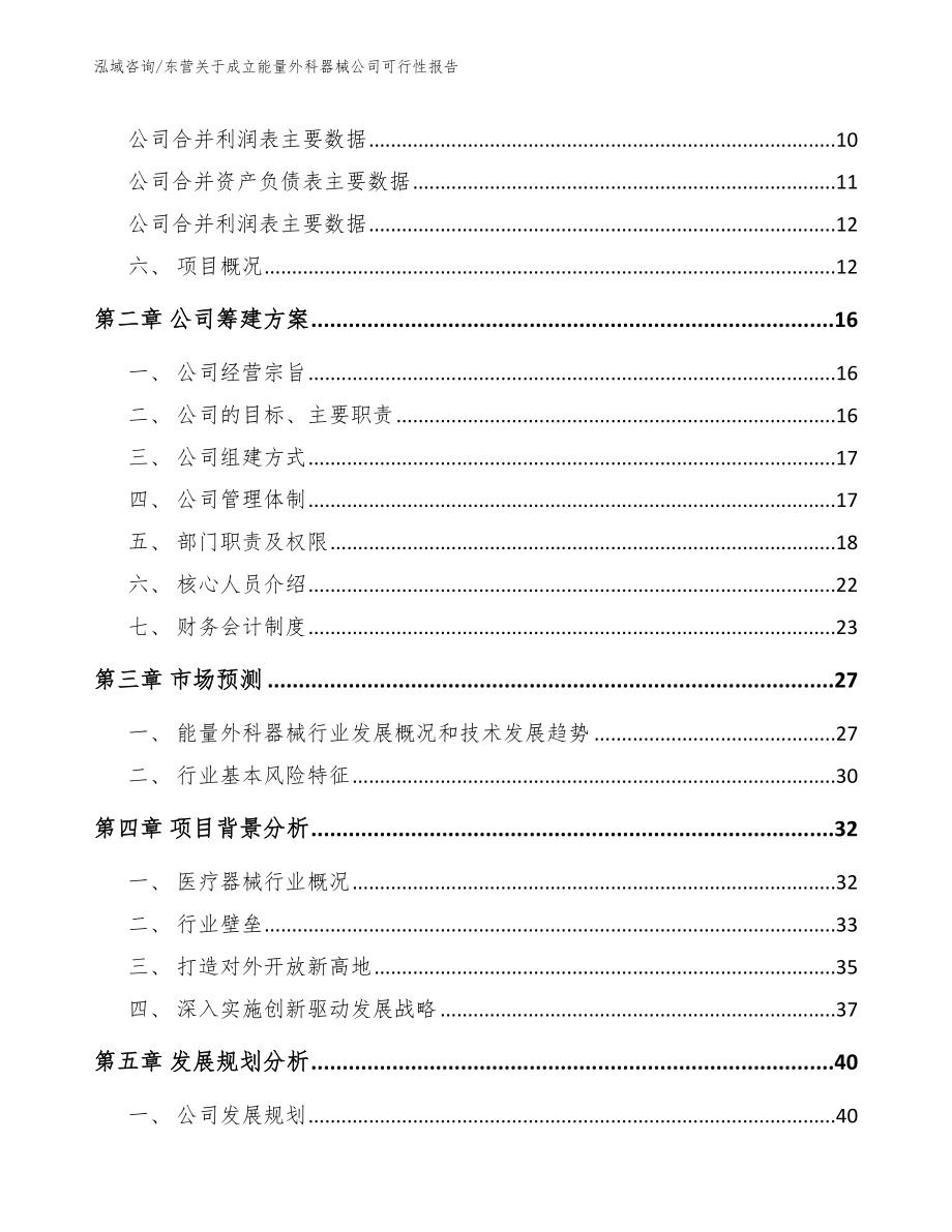 东营关于成立能量外科器械公司可行性报告模板范文_第4页