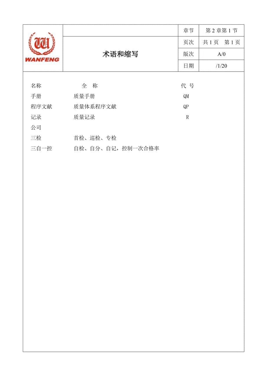 质量标准手册ISOTS重点技术基础规范质量标准手册_第5页