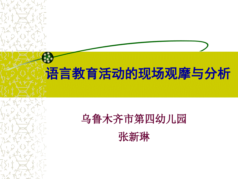 语言教育活动的现场观摩与分析张新琳_第1页