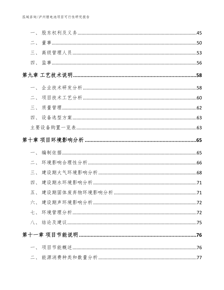 泸州锂电池项目可行性研究报告【模板参考】_第4页