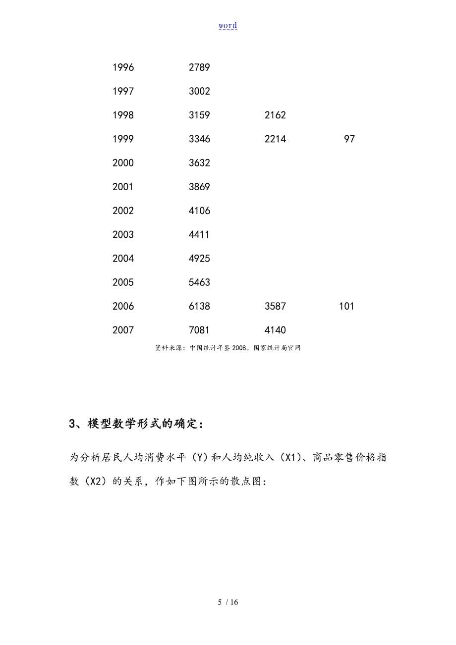 居民消费水平计量经济分析资料报告_第5页