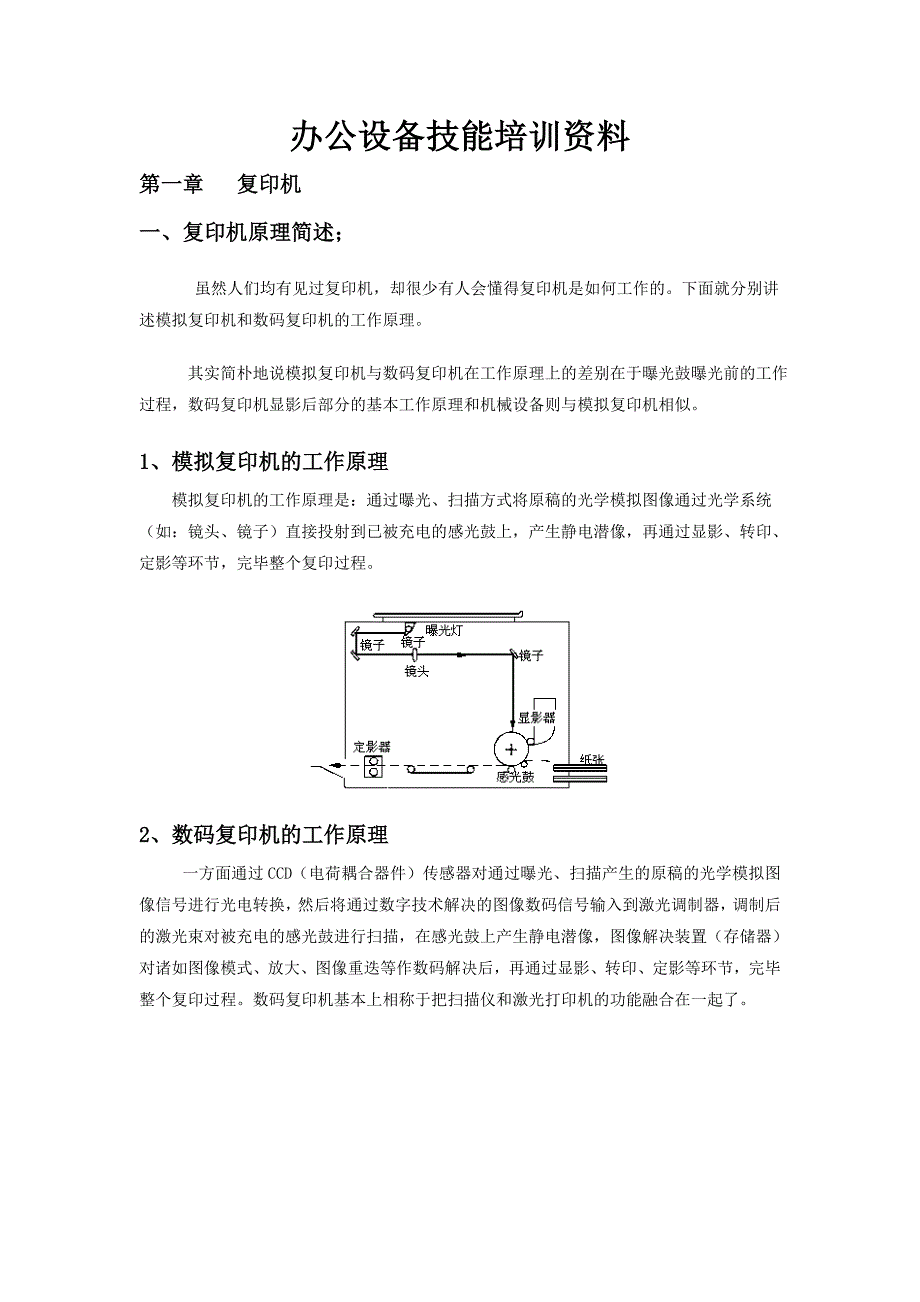 办公设备技能培训资料_第1页