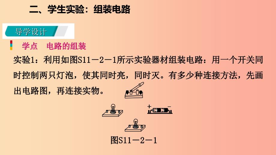 九年级物理全册11.2学生实验：组装电路课件2新版北师大版.ppt_第2页