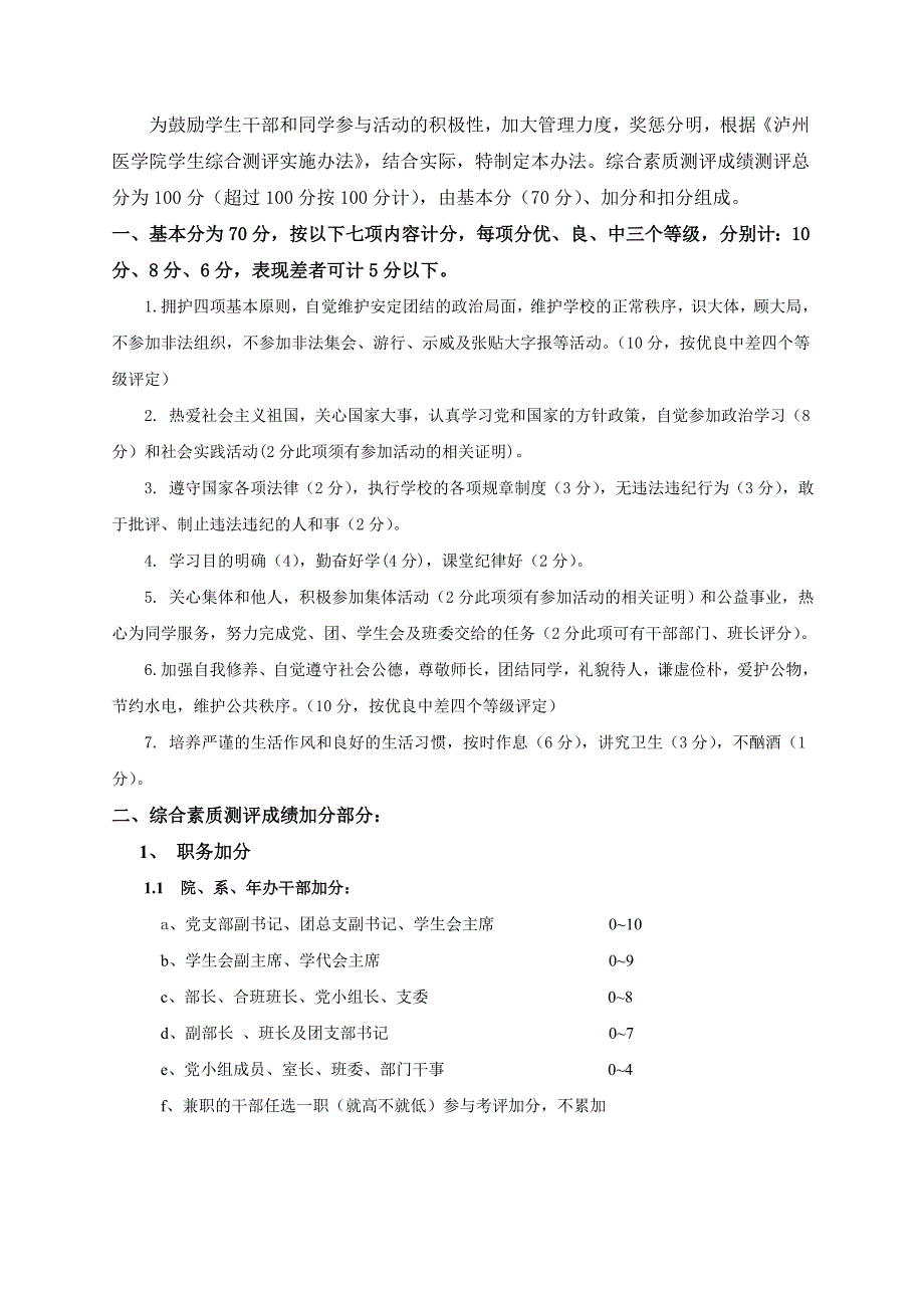 精品资料（2021-2022年收藏的）泸州医学院基础医学院综合测评办法_第2页