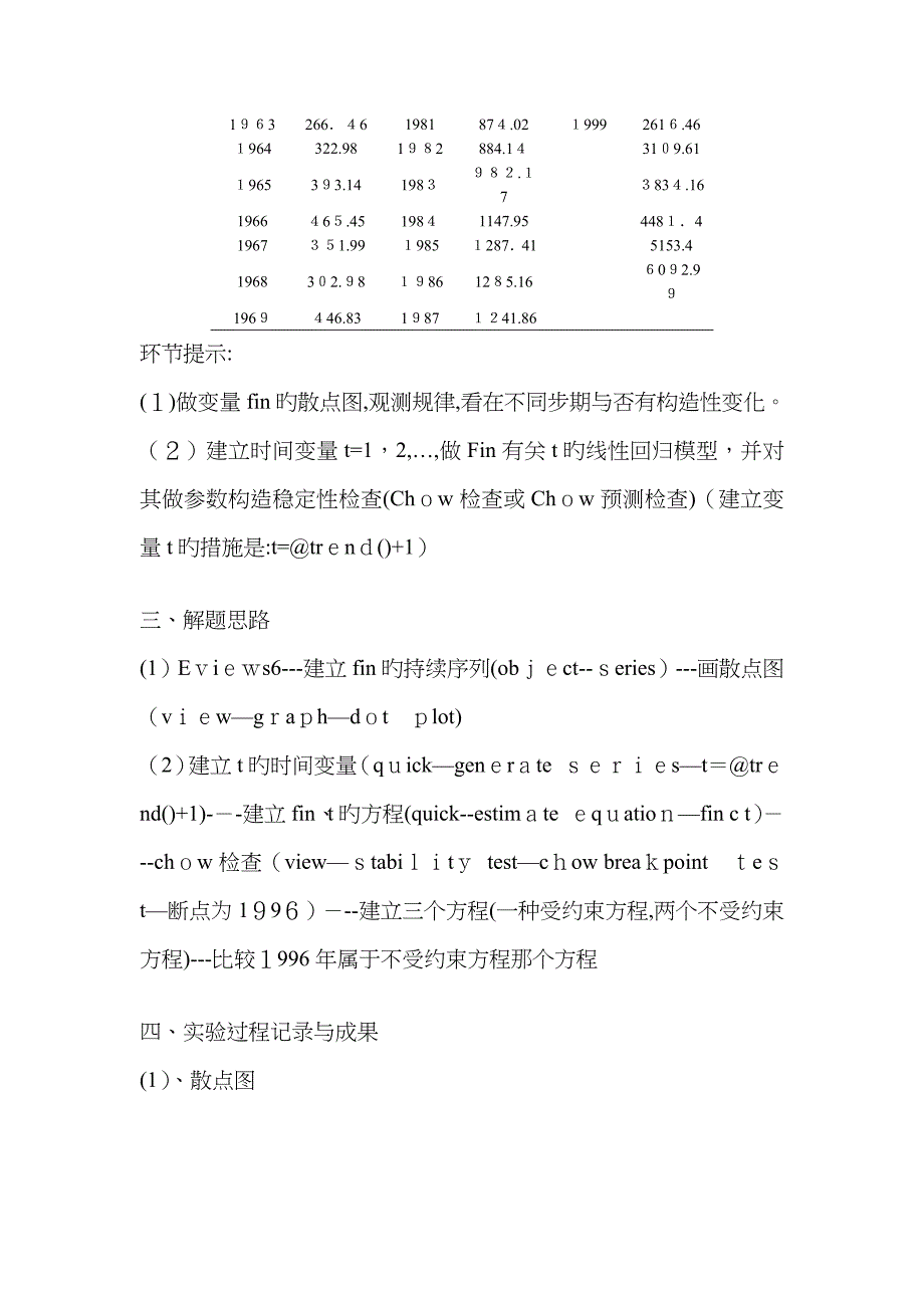 计量经济学 Chow(邹氏)检验 检验模型是否存在结构性变化 Eviews6_第2页