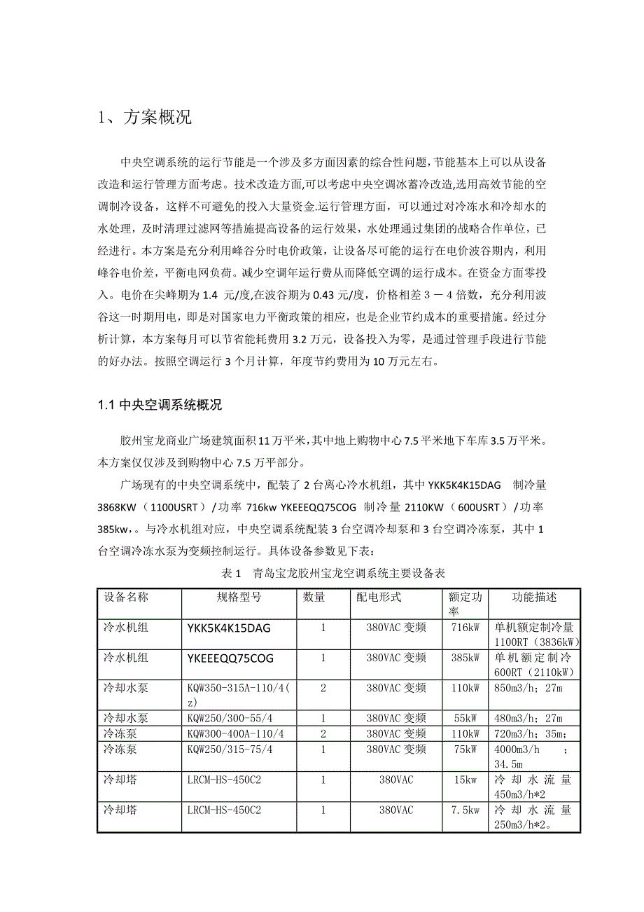 青岛胶州宝龙商业公司空调避峰运行节能方案.docx_第3页