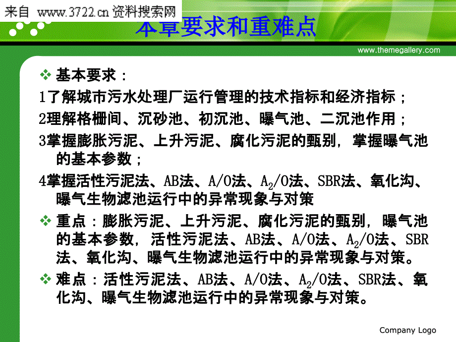 城市污水厂污水处理系统的运行管理PPT 125页(精品)_第2页