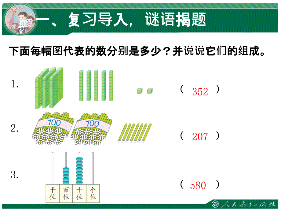 认识算盘用算盘表示数课件新人教版小学二年级数学下册第七单元万以内数的认识_第2页