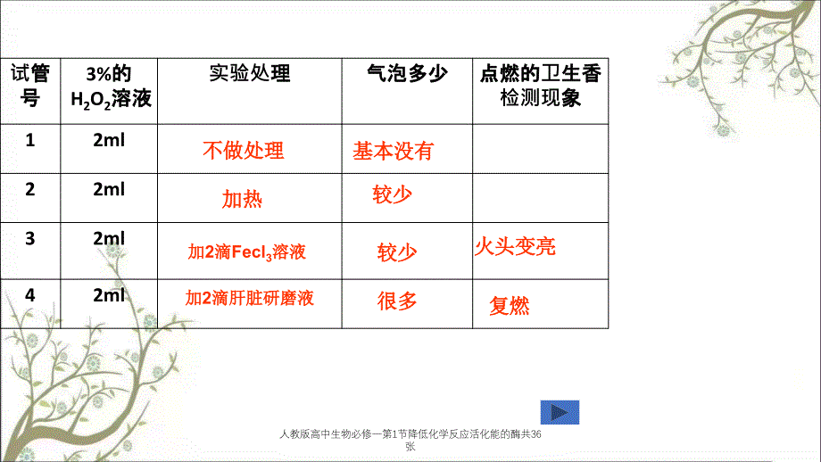 人教版高中生物必修一第1节降低化学反应活化能的酶共36张课件_第3页