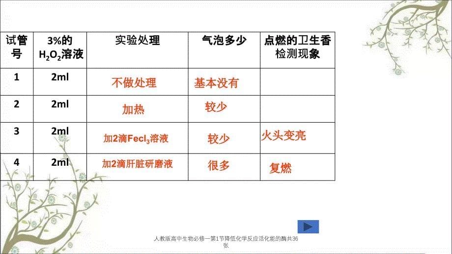 人教版高中生物必修一第1节降低化学反应活化能的酶共36张课件_第5页