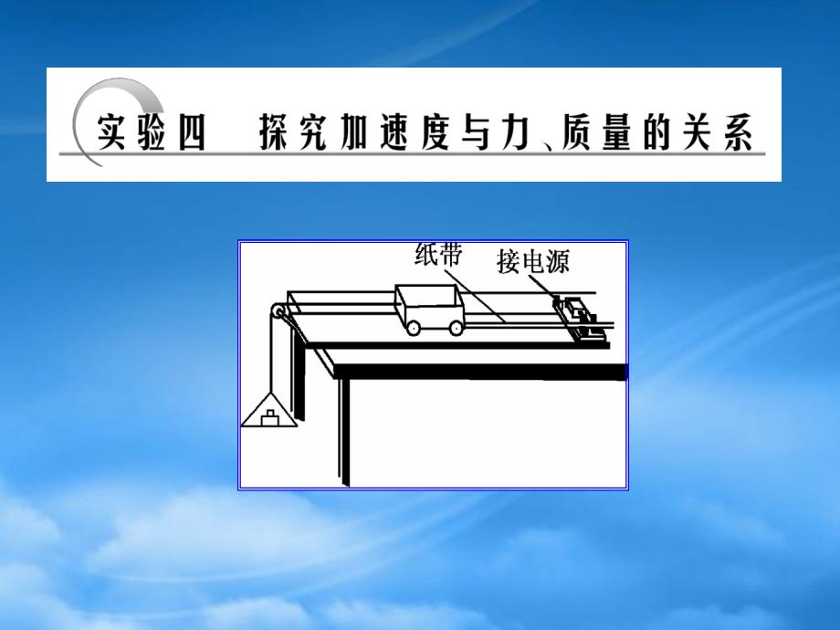 山东省冠县武训高级中学高三物理总复习实验探究加速度与力质量的关系课件_第1页