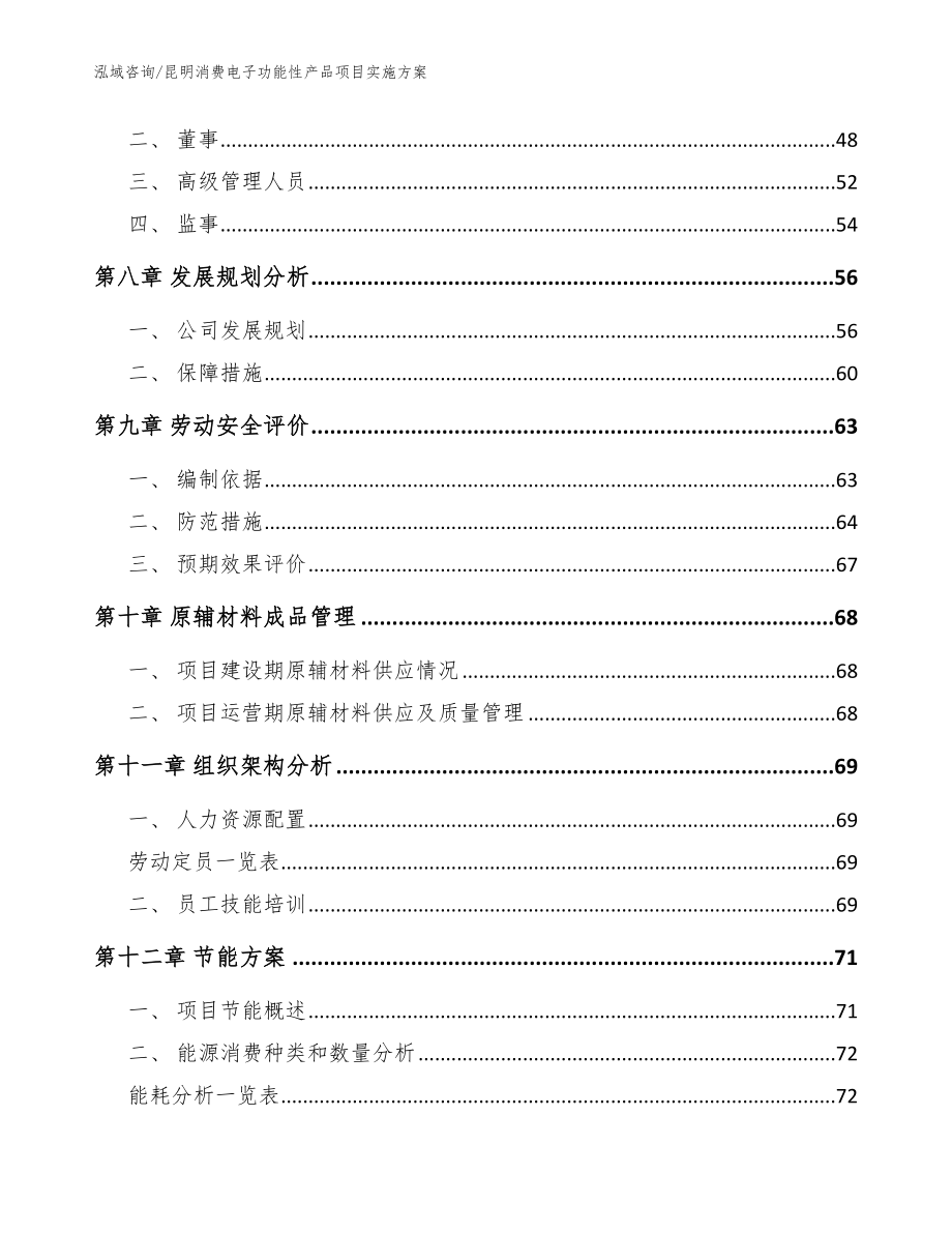 昆明消费电子功能性产品项目实施方案【模板参考】_第4页