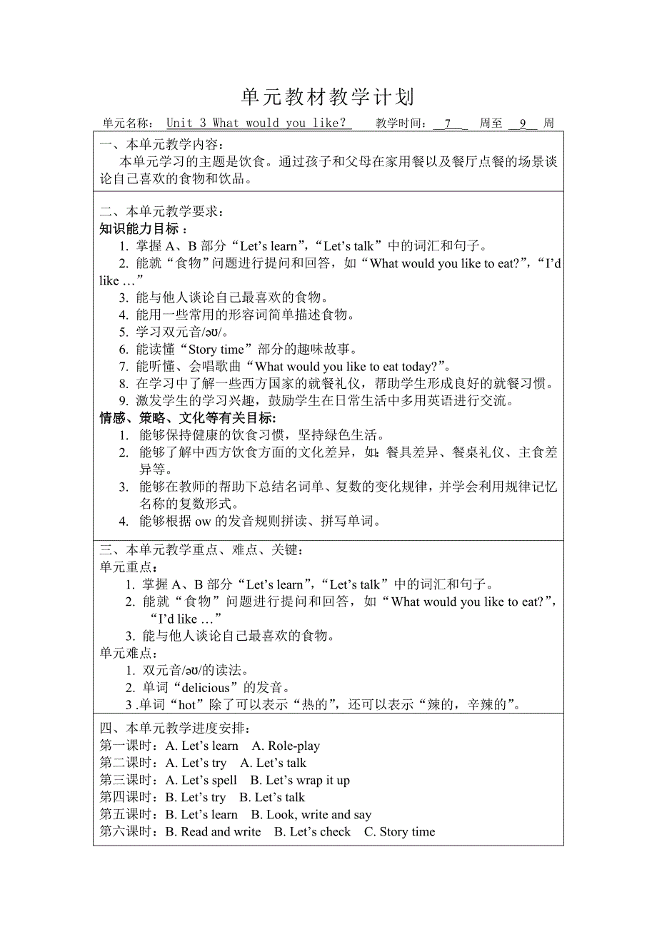 2015五年级英语上册unit3.doc_第1页