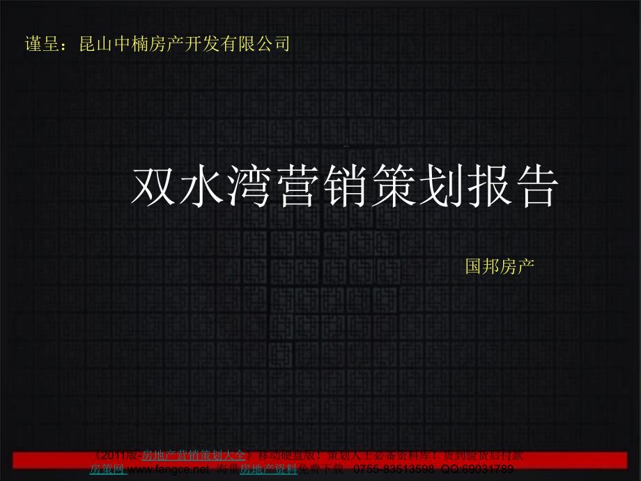 长沙双水湾项目产品竞争力分析及营销策划报告136页_第1页