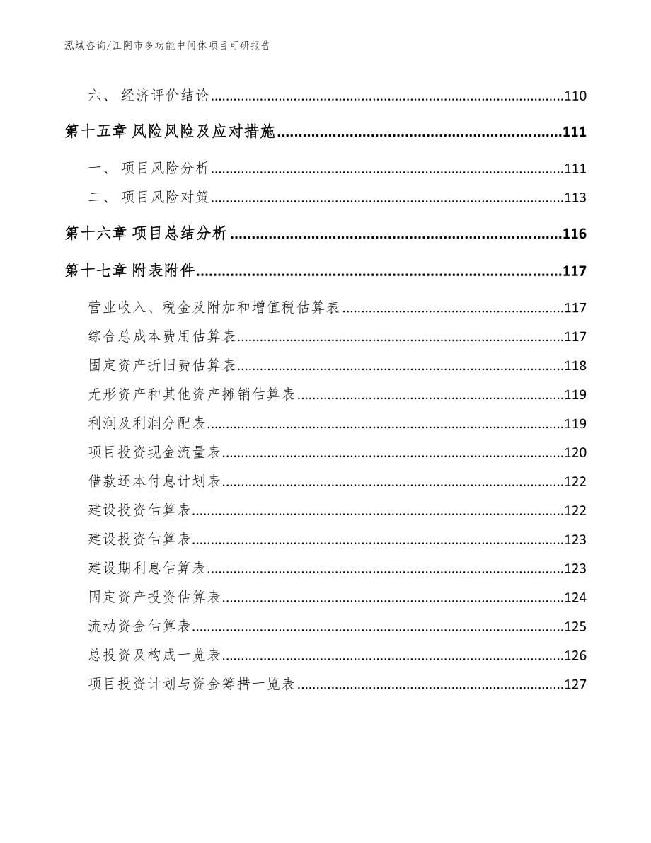 江阴市多功能中间体项目可研报告（范文）_第5页