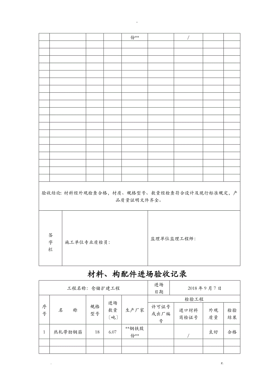 材料、构配件进场验收记录_第2页