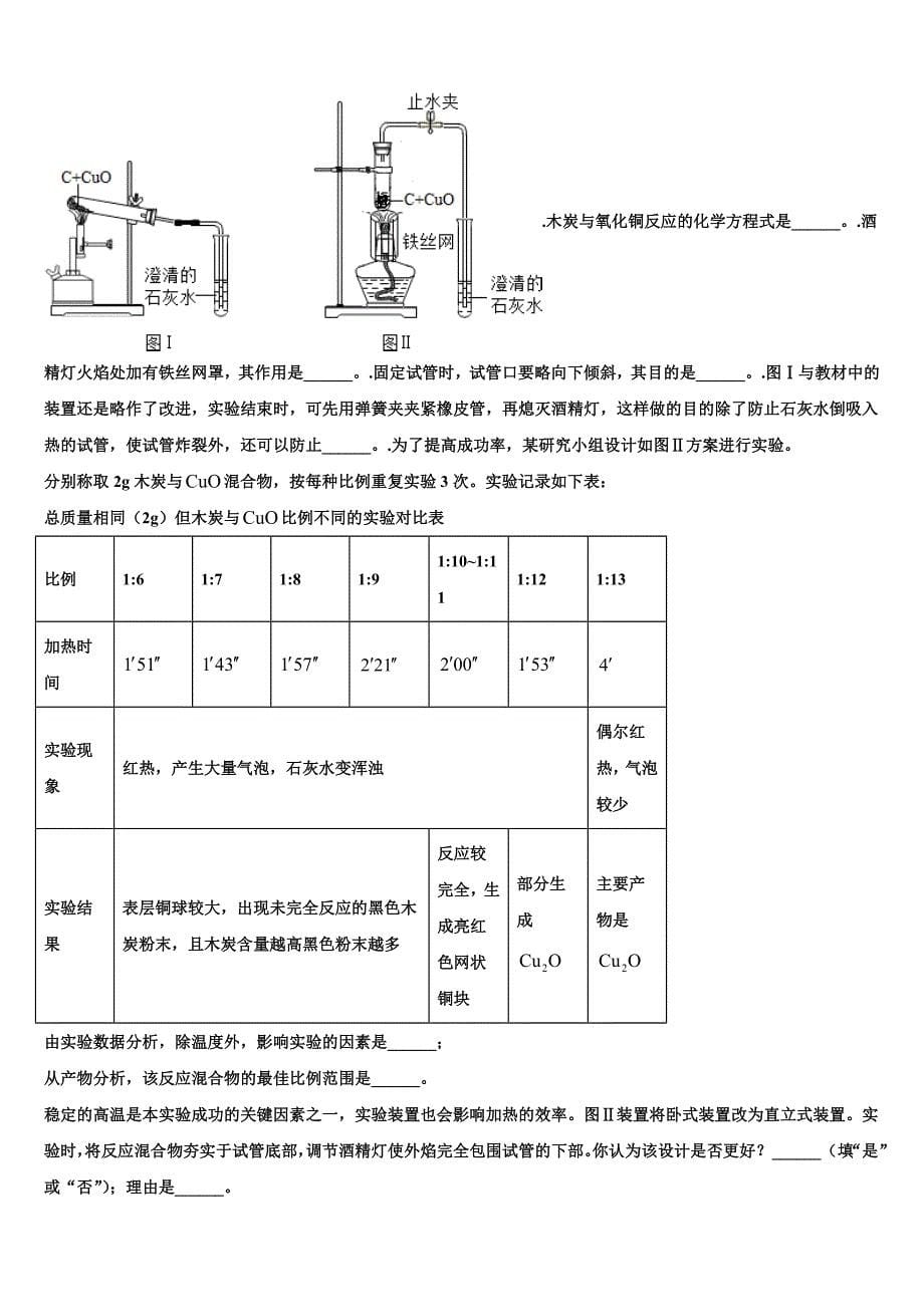 2023学年江苏省盐城市盐城初级中学中考化学最后冲刺浓缩精华卷（含答案解析）.doc_第5页