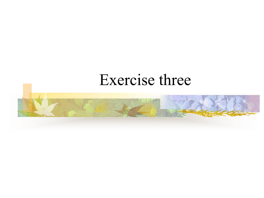 国际支付与结算Exercise three_第1页