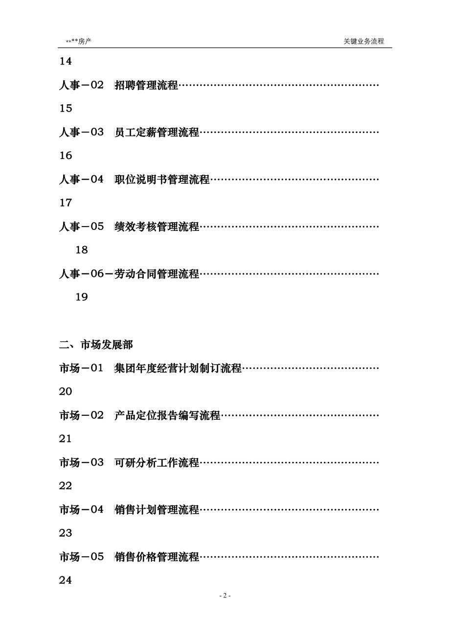 浙江万马房地产集团全套业务流程图_第2页