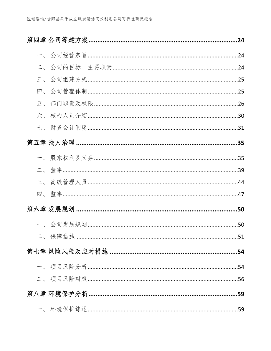 昔阳县关于成立煤炭清洁高效利用公司可行性研究报告_模板范本_第3页