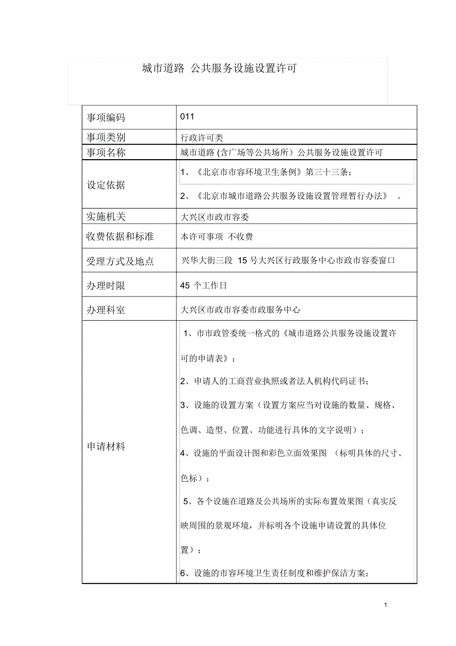 大兴区城道路含广场等公共场所_第1页