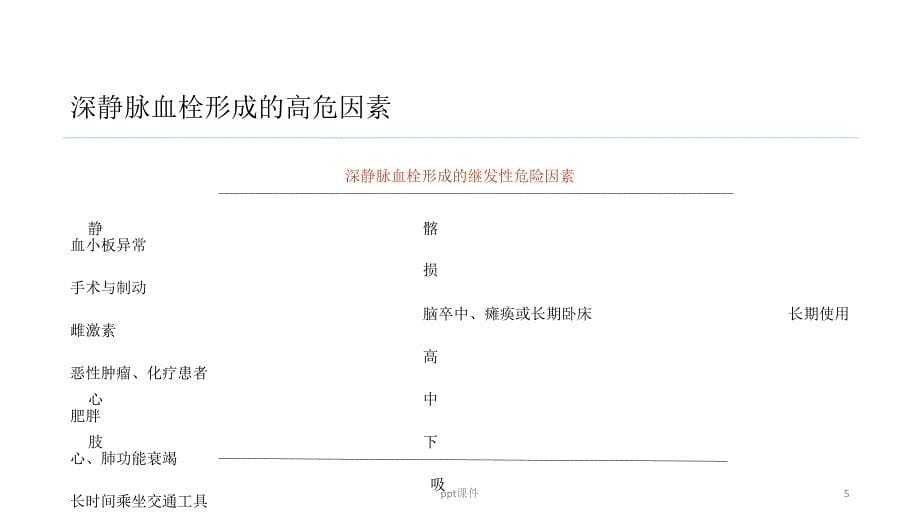 围术期下肢深静脉血栓预防的术中护理课件_第5页