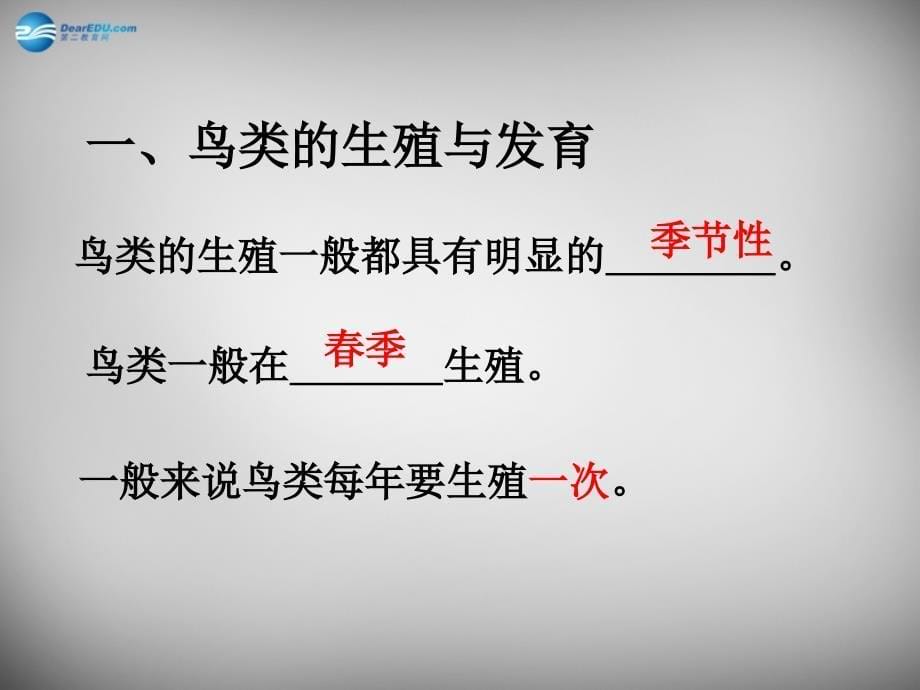 八年级生物下册 第七单元 第一章 第四节 鸟的生殖和发育课件1 新版新人教版_第5页