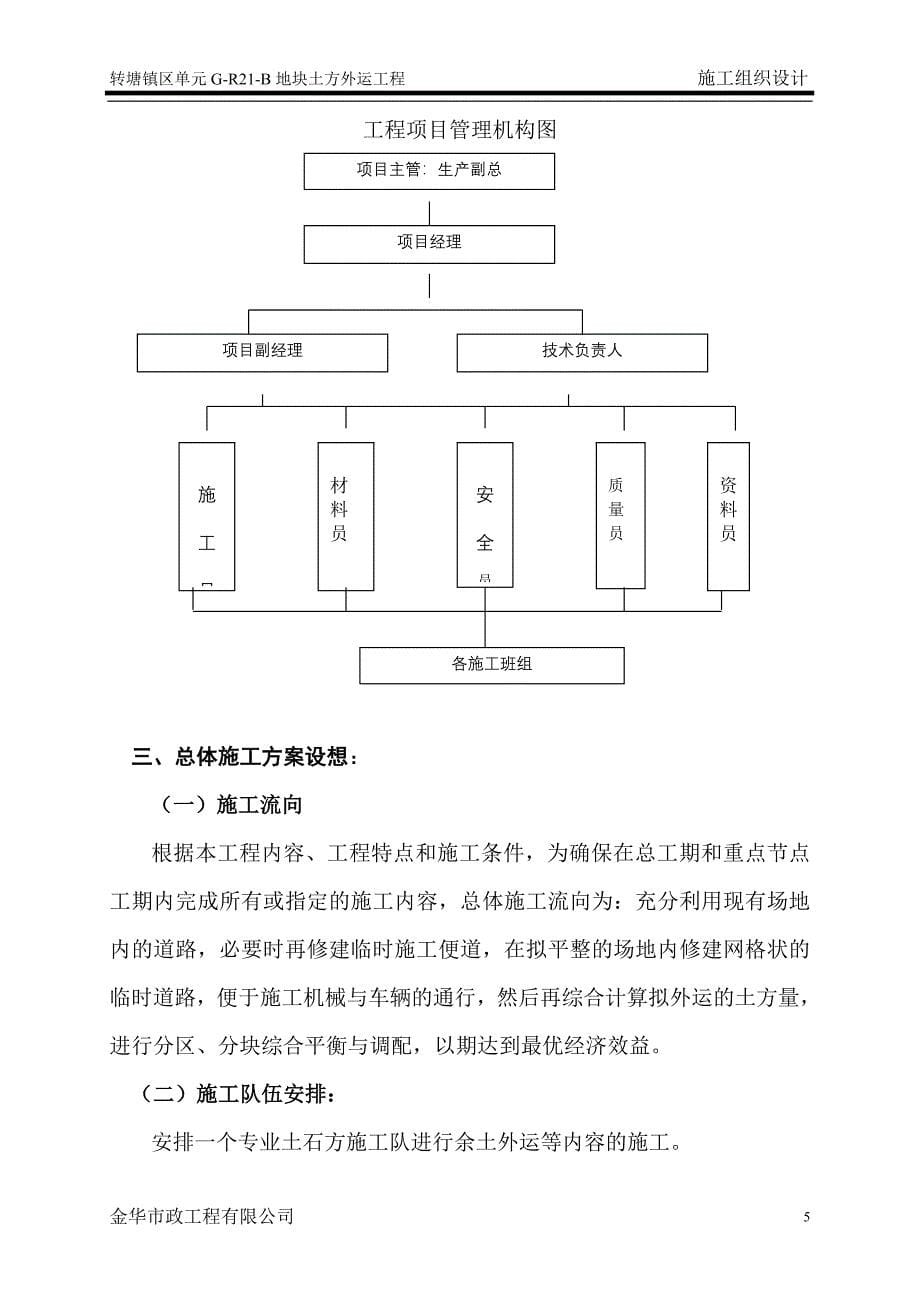 转塘镇区单元GR21B地块土方外运工程施工组织设计_第5页