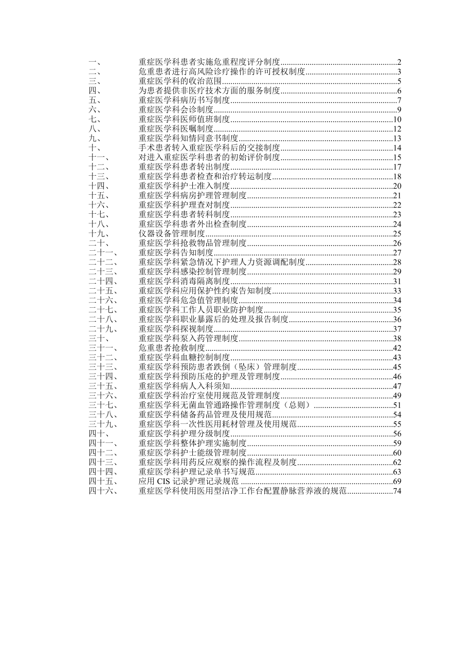 2012北京协和icu规章制度_第1页