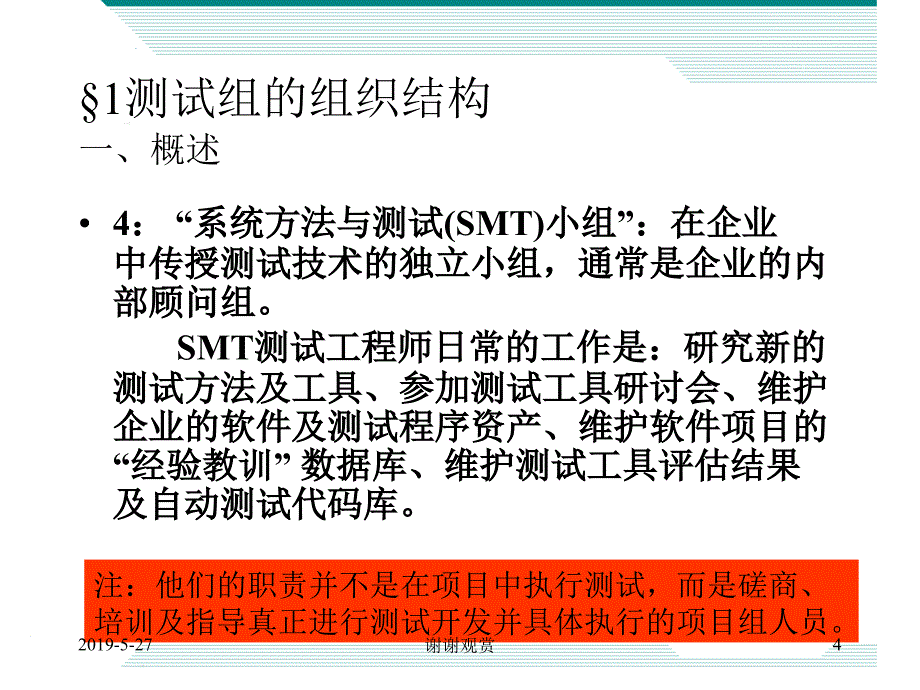 第八部分章测试组管理及测试工作量的估计课件_第4页