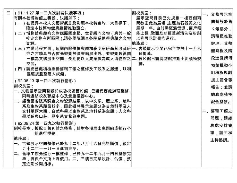 国立成功大学校务优质企划座谈会各单位应执行事项追踪汇报_第2页