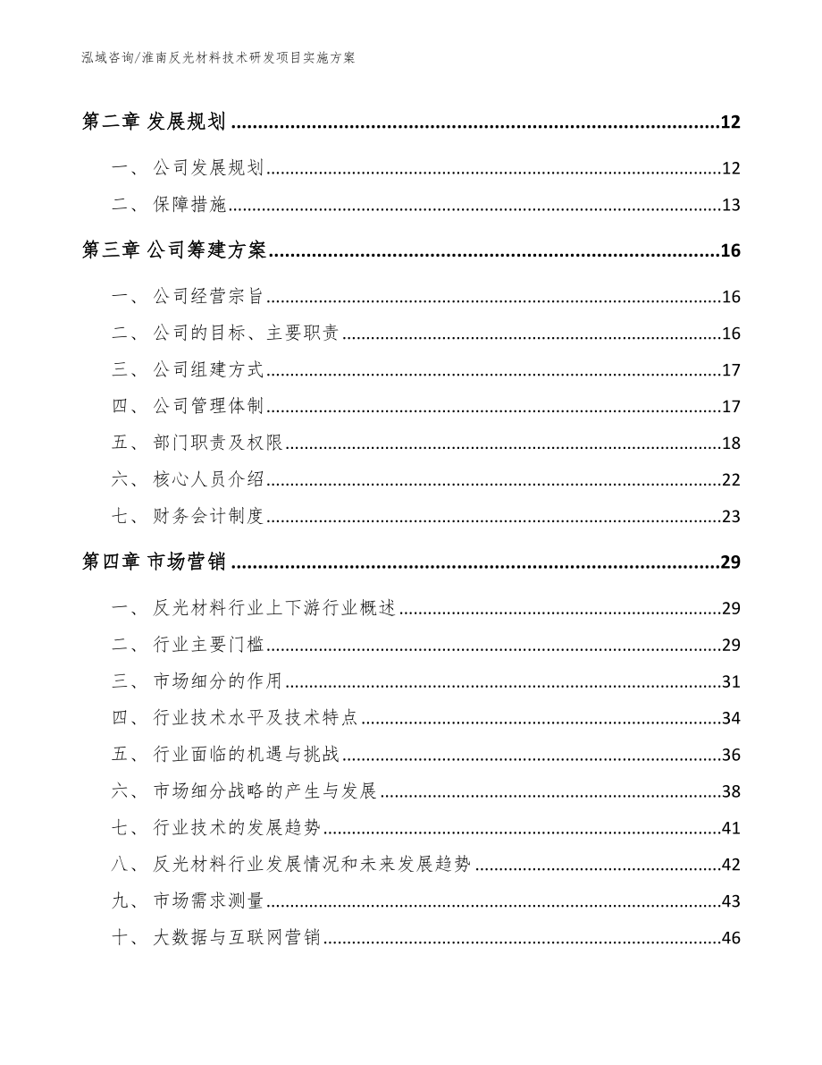 淮南反光材料技术研发项目实施方案_模板范本_第3页