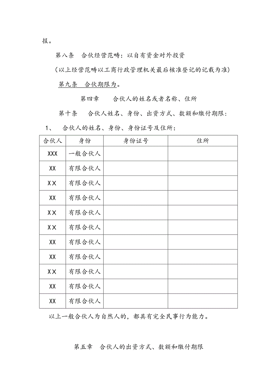 1、合伙协议_第2页