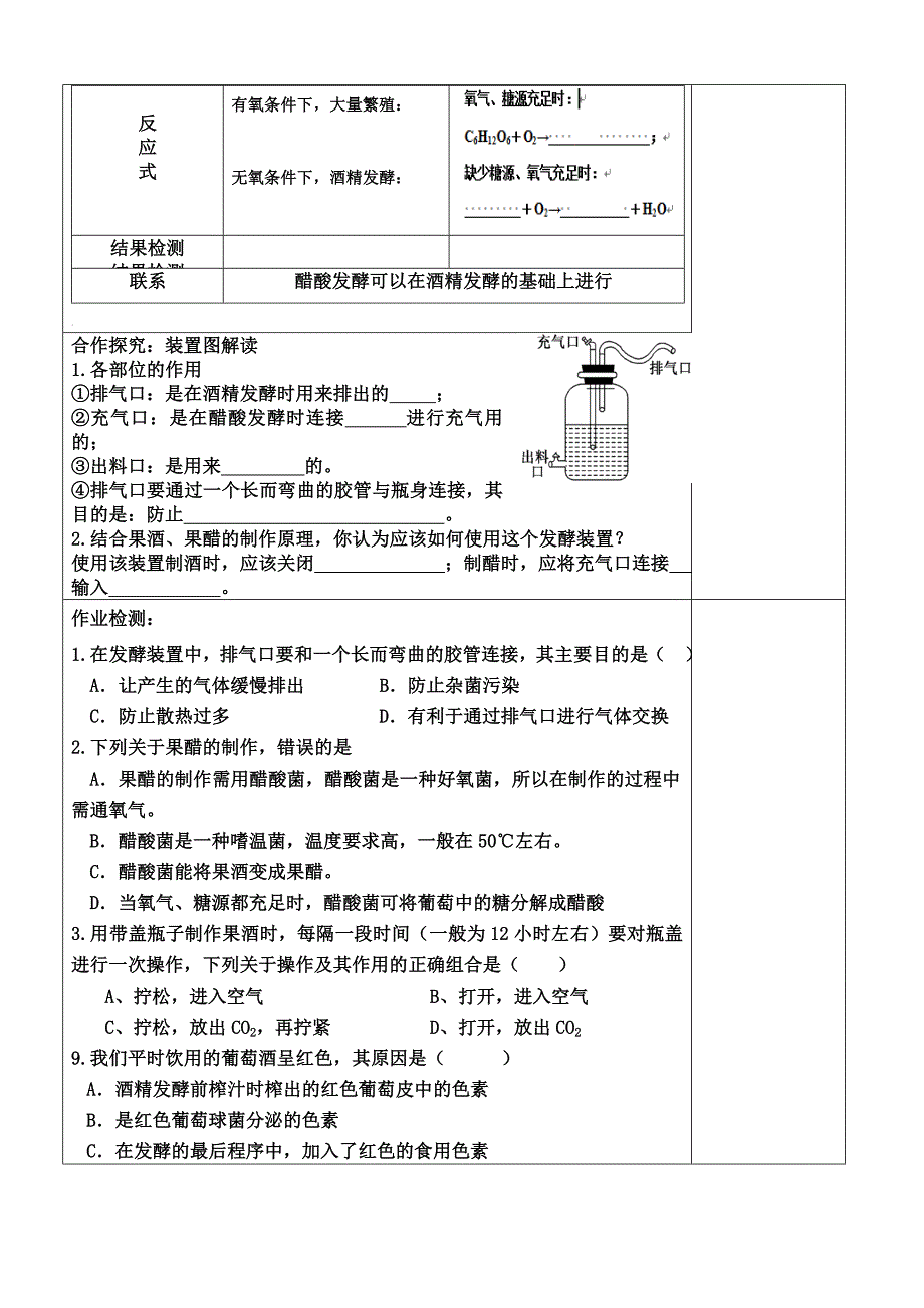 果酒和果醋的制作原理2_第2页