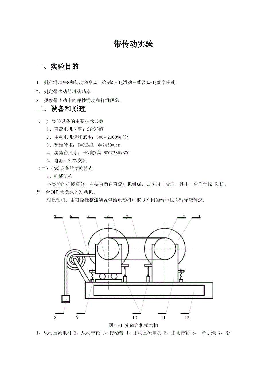带传动实验报告_第1页